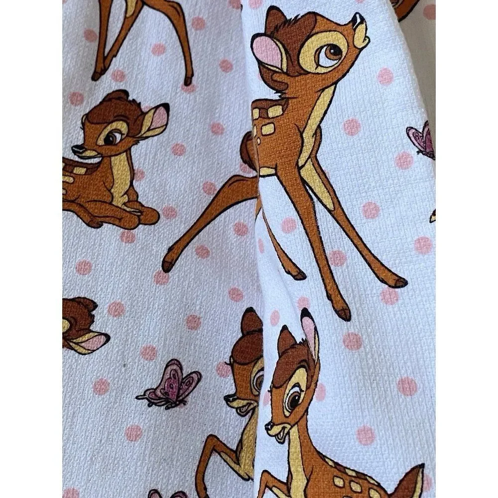 Set Of 2 Disney Bambi And Butterflies Kitchen Towels 18” X 28” Cotton NEW‎